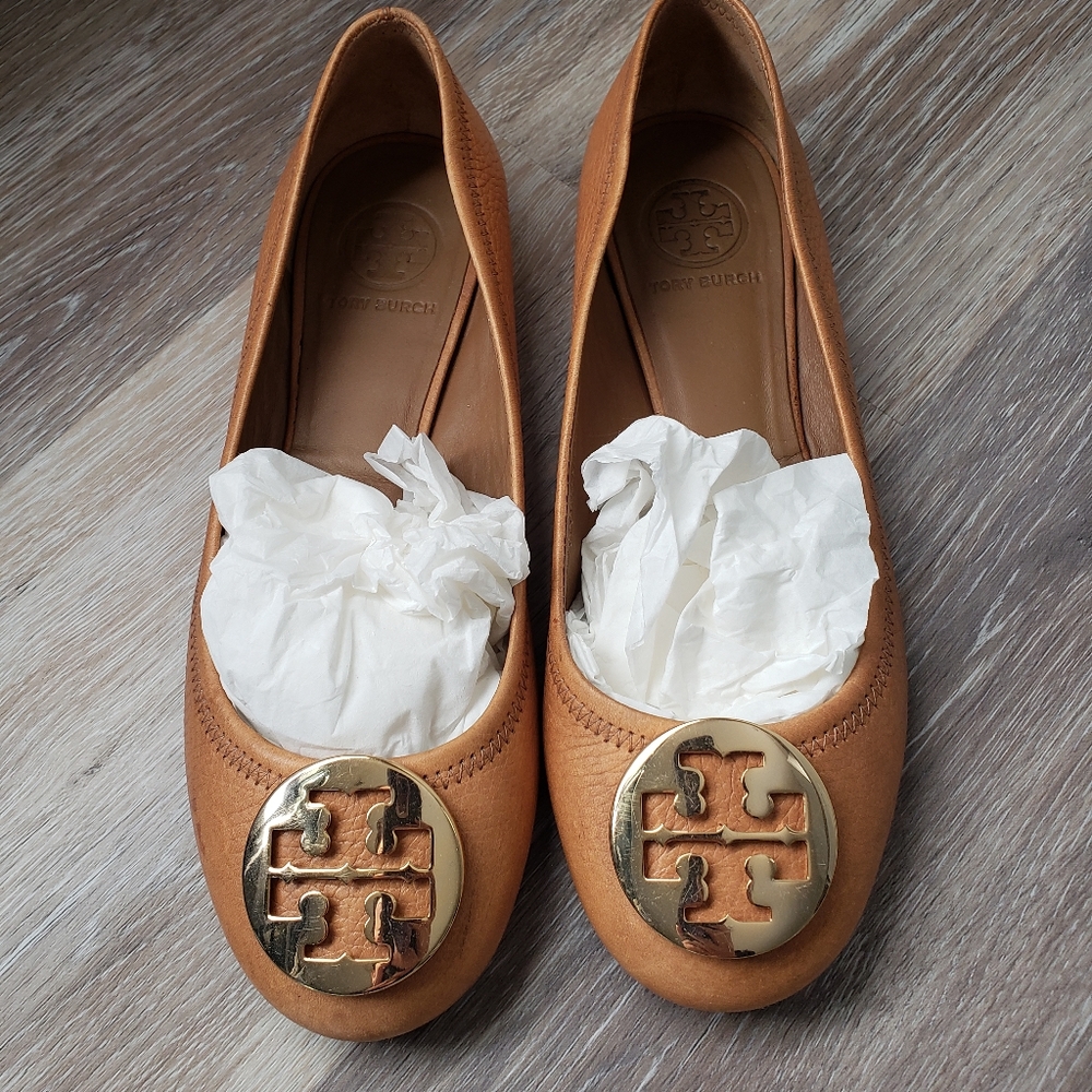 Tory Burch flats 7.5 Tan